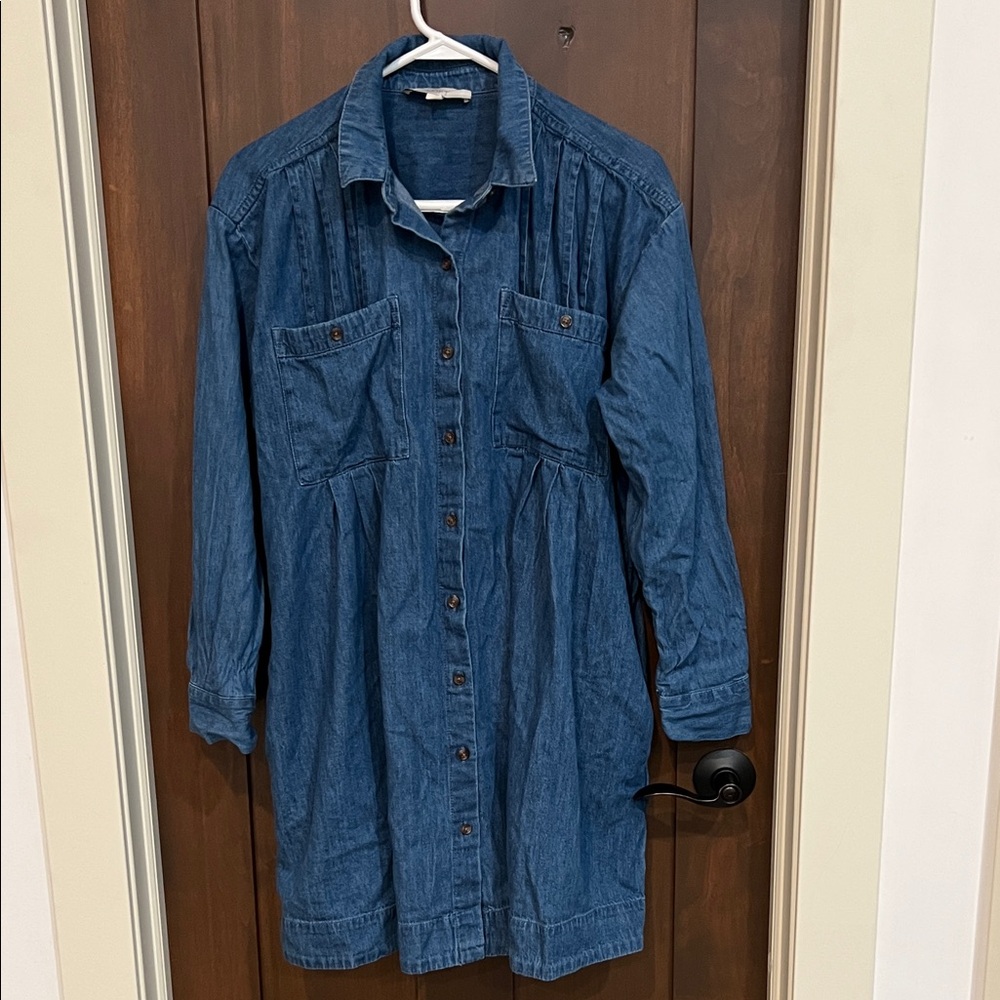 LOFT Blue Long Sleeve Dress